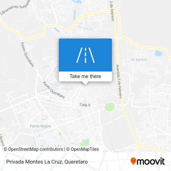 Privada Montes La Cruz map