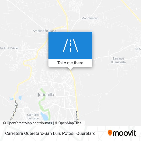 Mapa de Carretera Querétaro-San Luis Potosí