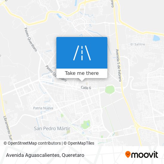 Avenida Aguascalientes map
