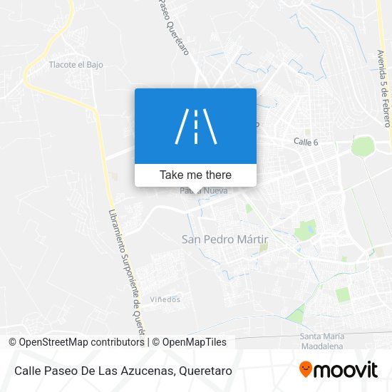 Calle Paseo De Las Azucenas map