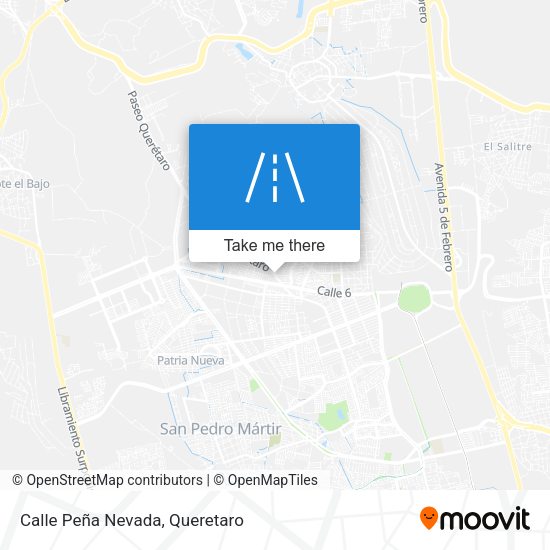 Calle Peña Nevada map