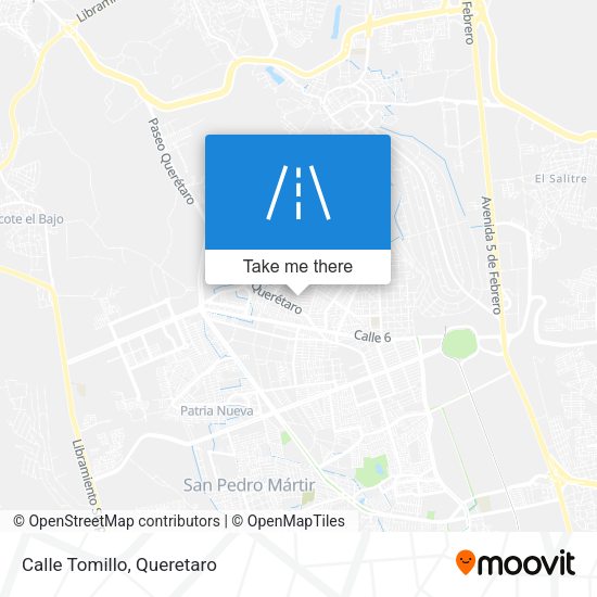 Mapa de Calle Tomillo