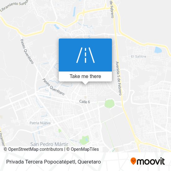 Mapa de Privada Tercera Popocatépetl