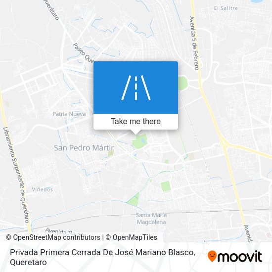 Privada Primera Cerrada De José Mariano Blasco map
