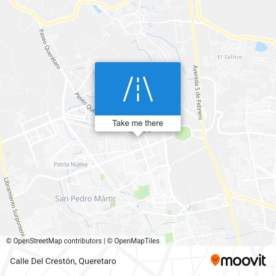 Calle Del Crestón map