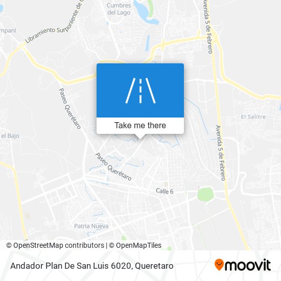 Andador Plan De San Luis 6020 map