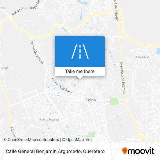 Mapa de Calle General Benjamín Argumedo