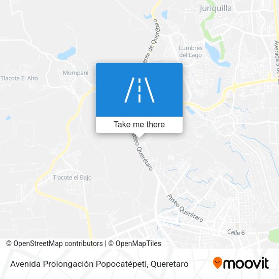 Mapa de Avenida Prolongación Popocatépetl