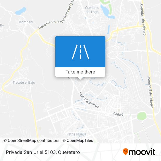 Privada San Uriel 5103 map
