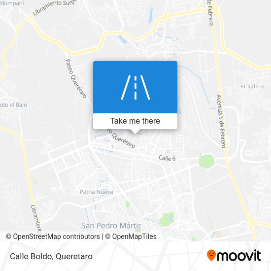 Mapa de Calle Boldo