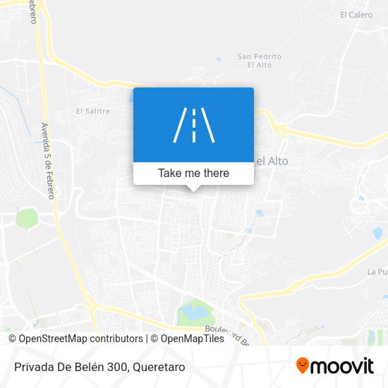 Privada De Belén 300 map
