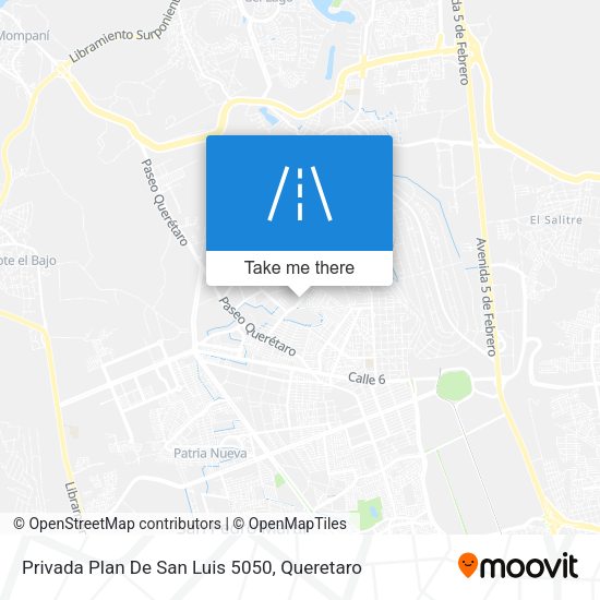 Privada Plan De San Luis 5050 map