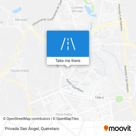 Privada San Ángel map