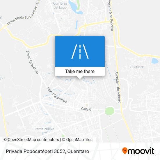 Privada Popocatépetl 3052 map