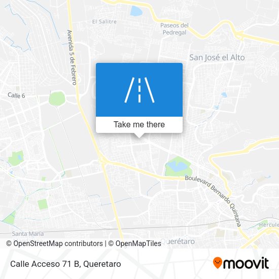Mapa de Calle Acceso 71 B