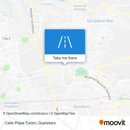 Calle Playa Tulúm map