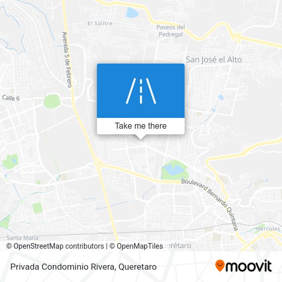Privada Condominio Rivera map