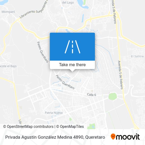 Mapa de Privada Agustín González Medina 4890