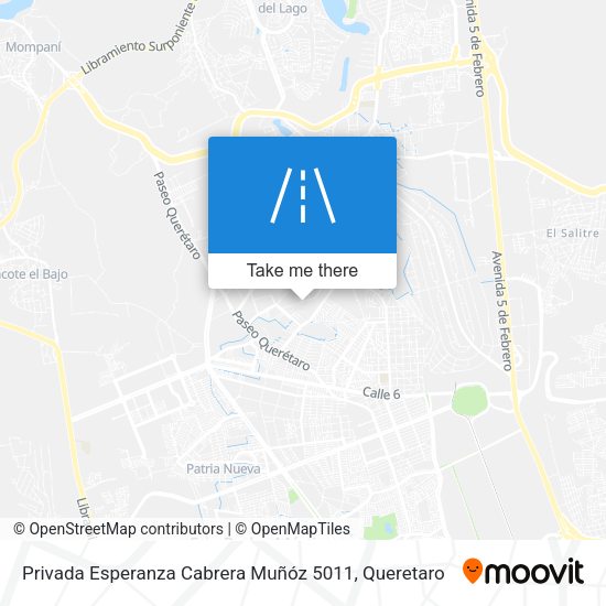 Privada Esperanza Cabrera Muñóz 5011 map