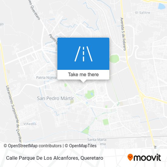 Mapa de Calle Parque De Los Alcanfores