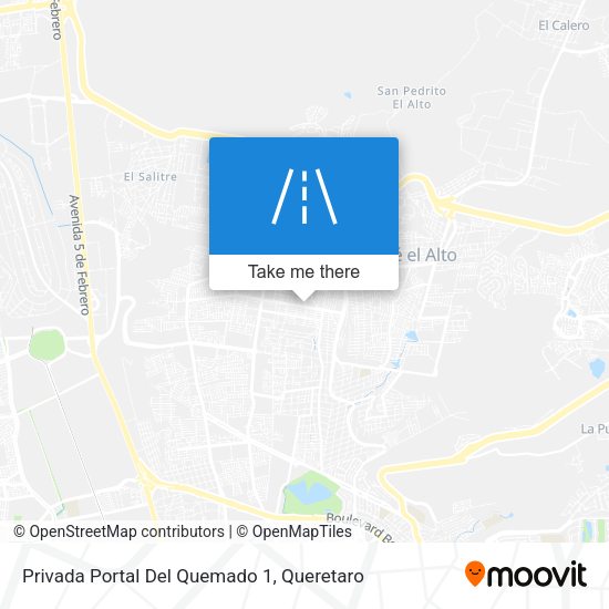 Mapa de Privada Portal Del Quemado 1
