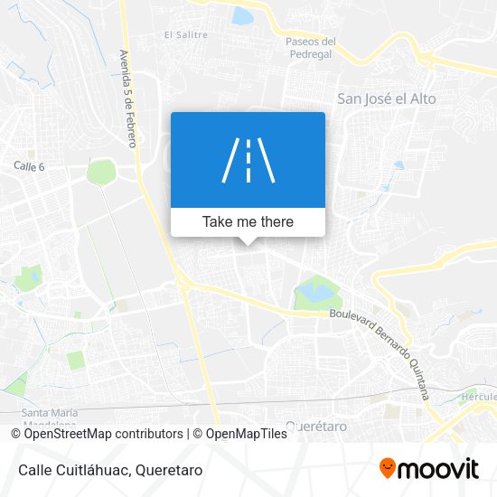 Calle Cuitláhuac map