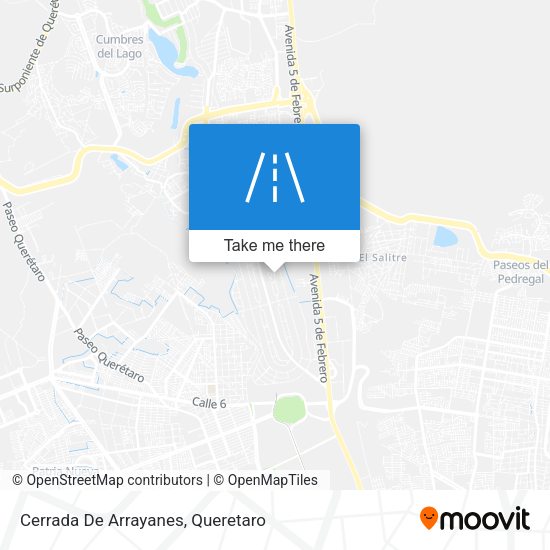 Mapa de Cerrada De Arrayanes