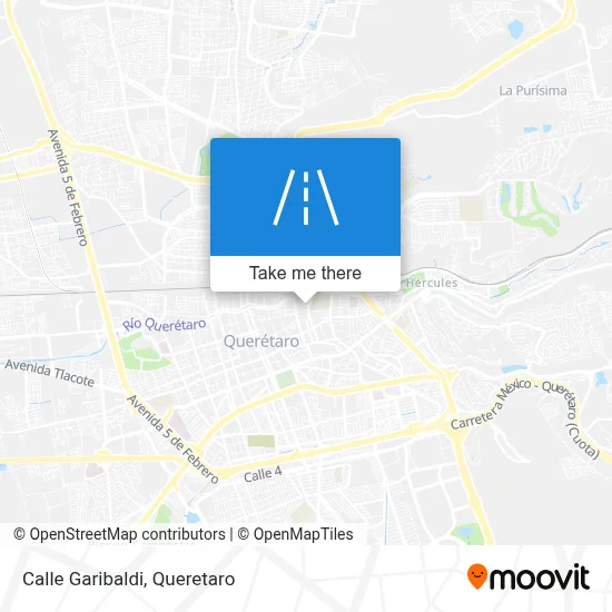 Calle Garibaldi map
