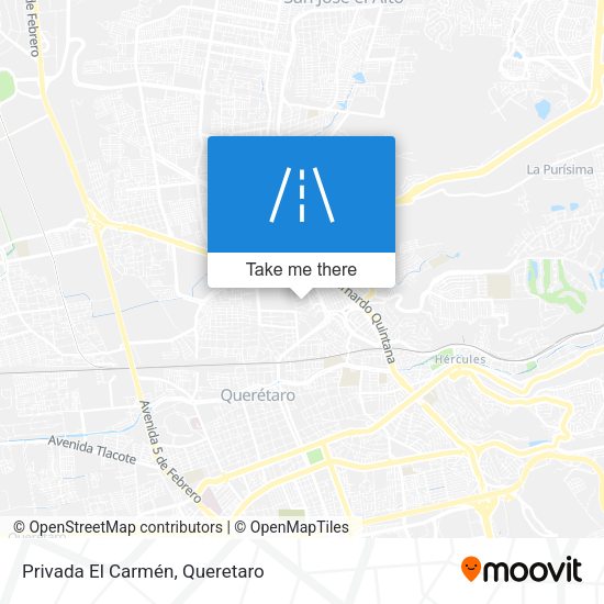 Privada El Carmén map