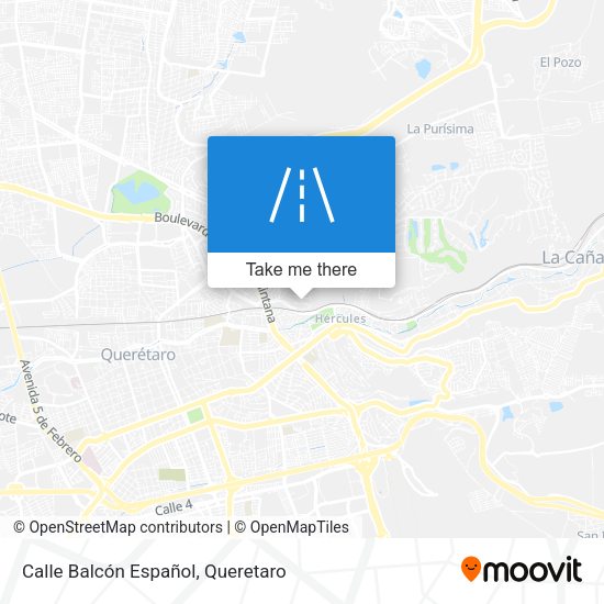 Mapa de Calle Balcón Español