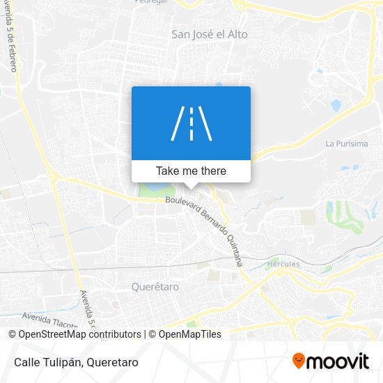 Calle Tulipán map