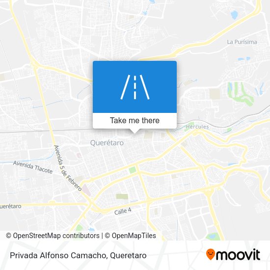 Mapa de Privada Alfonso Camacho