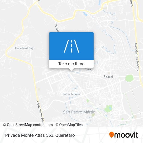 Privada Monte Atlas 563 map