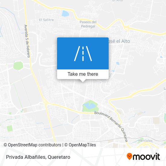 Privada Albañiles map