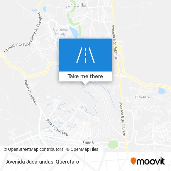 Avenida Jacarandas map