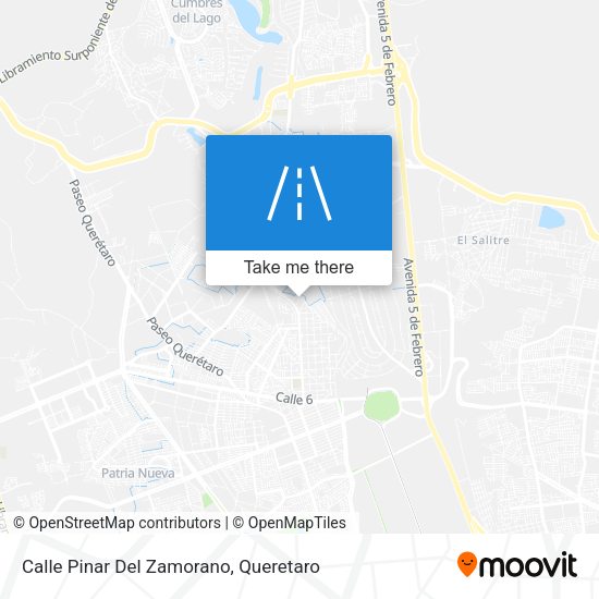 Mapa de Calle Pinar Del Zamorano