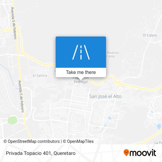 Privada Topacio 401 map