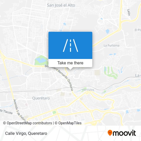 Mapa de Calle Virgo