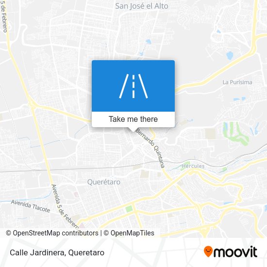 Mapa de Calle Jardinera