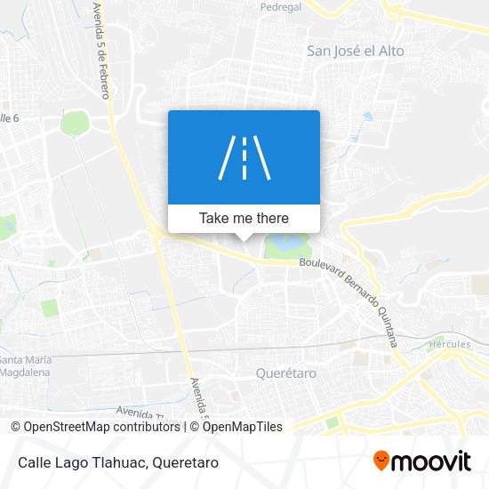 Mapa de Calle Lago Tlahuac