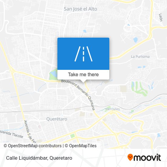 Calle Liquidámbar map