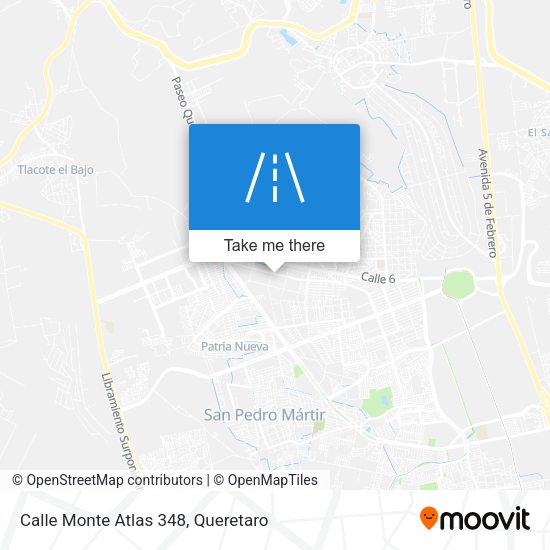 Mapa de Calle Monte Atlas 348