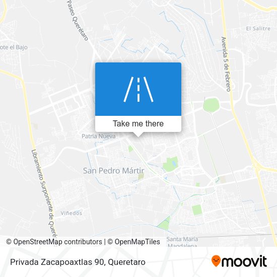 Privada Zacapoaxtlas 90 map
