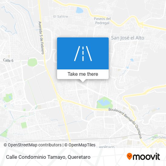 Mapa de Calle Condominio Tamayo