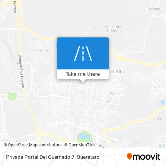 Privada Portal Del Quemado 7 map