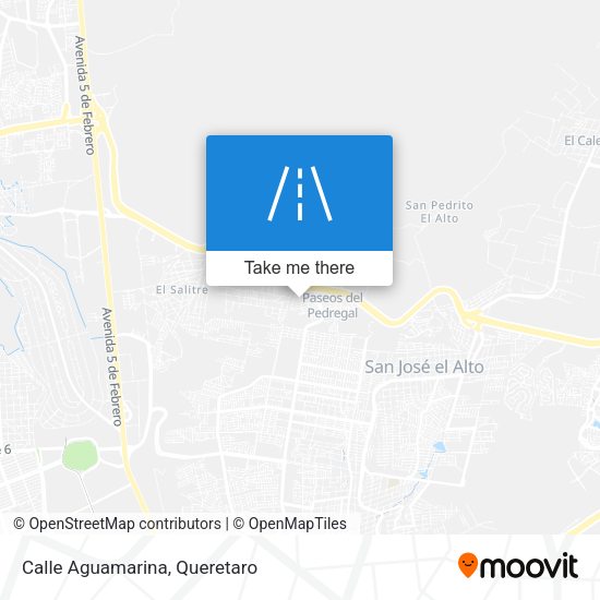 Mapa de Calle Aguamarina