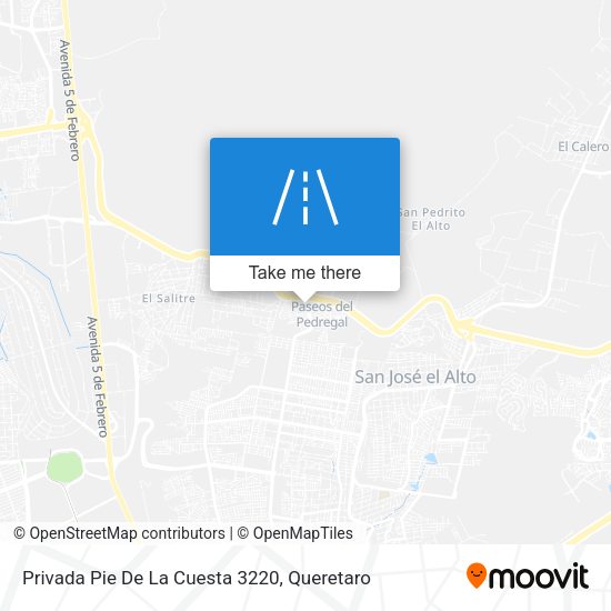 Mapa de Privada Pie De La Cuesta 3220