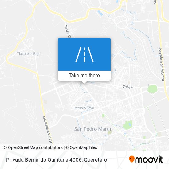 Mapa de Privada Bernardo Quintana 4006