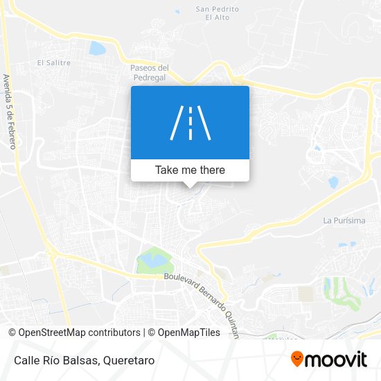 Calle Río Balsas map