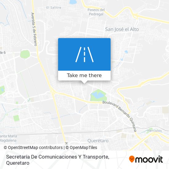 Mapa de Secretaría De Comunicaciones Y Transporte